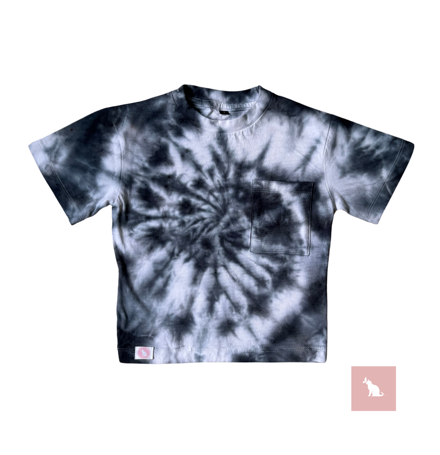 AchromaKids: Black&White Tie-dye Tee