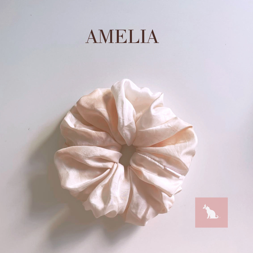 Avocado Blush: Oversized Scrunchie