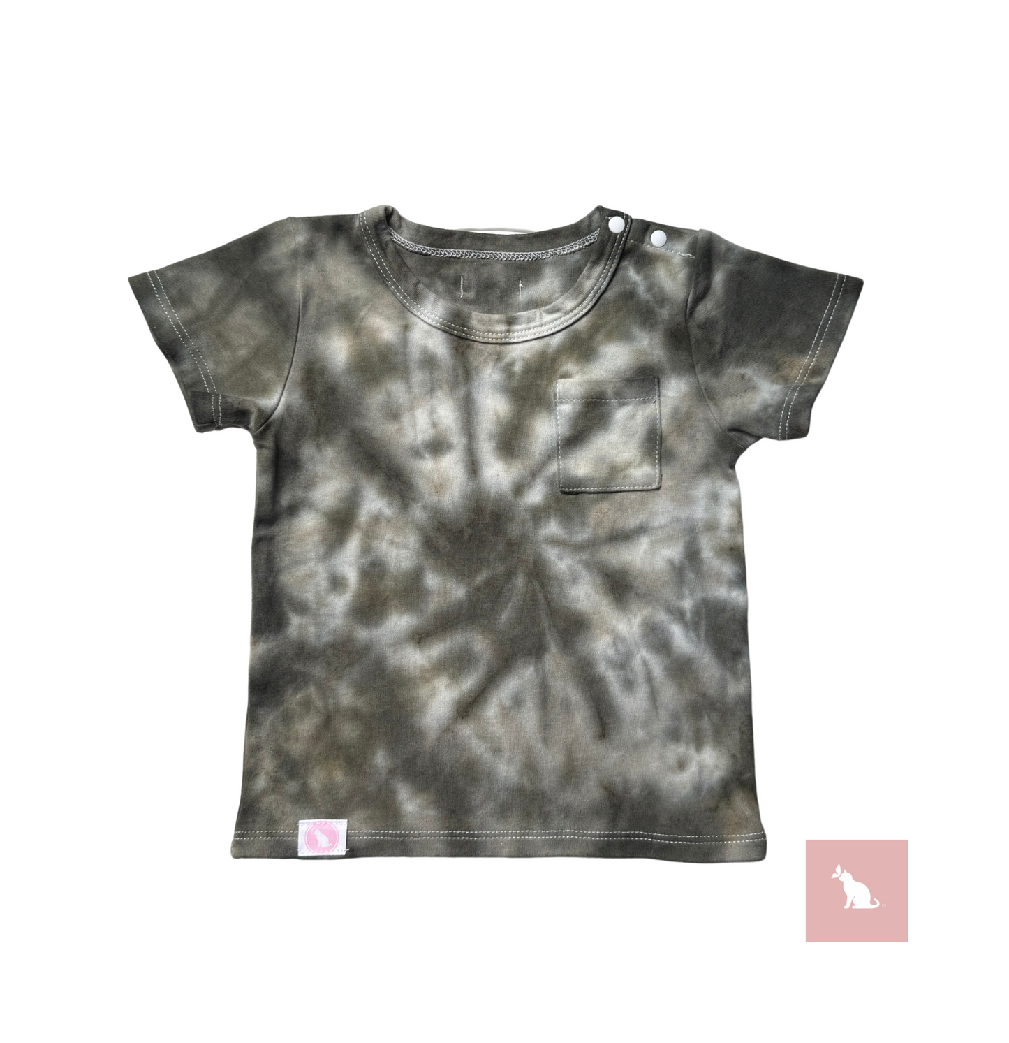 AchromaBaby: Black&White Tie-dye Tee