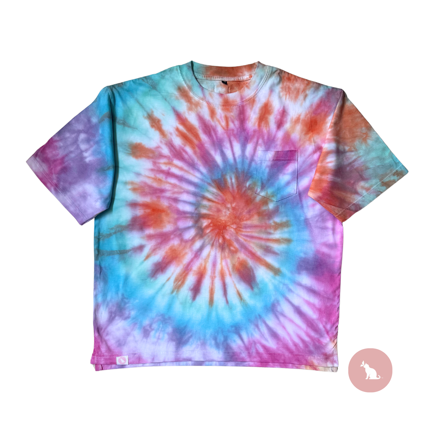 ChromaOne Oversized tie-dye Tee (Rainbow)