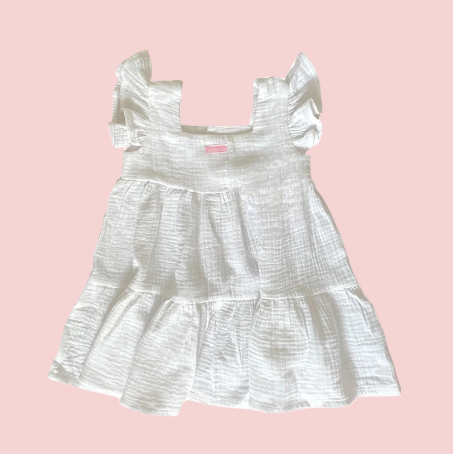 White Tiered Dress