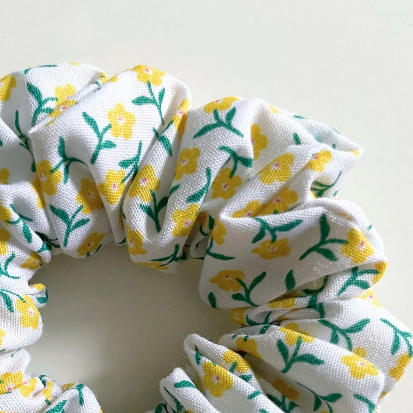 Little Yellow Flowers Scrunchie