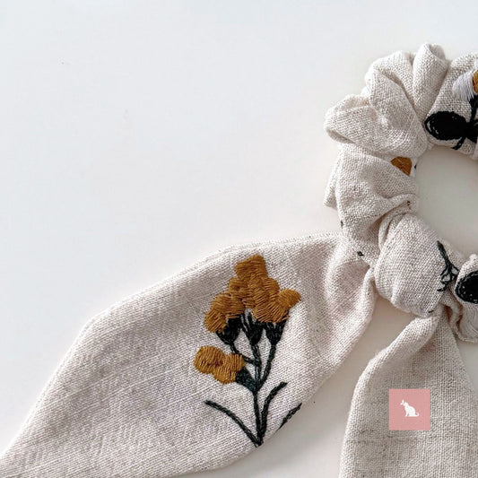 Meadow Stitch Scrunchie: Ribbon Bunny series