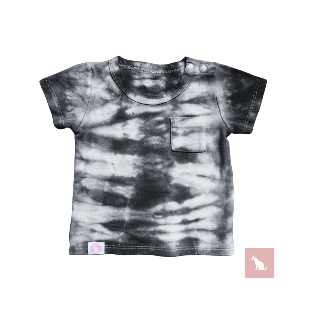AChromaBaby: Black&White Tie-dye Tee