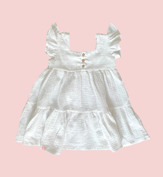 White Tiered Dress