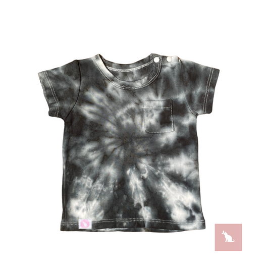 AchromaBaby: Black&White Tie-dye Tee