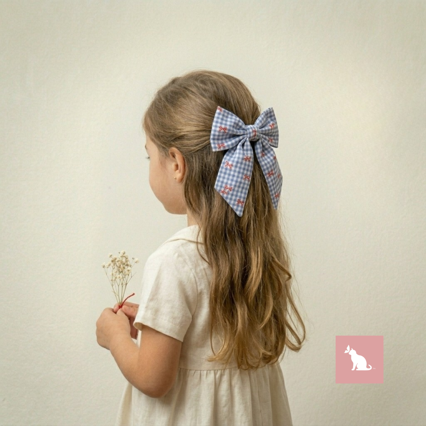 The Petite Gingham Bow