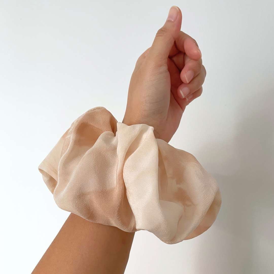 Avocado Blush: Oversized Scrunchie